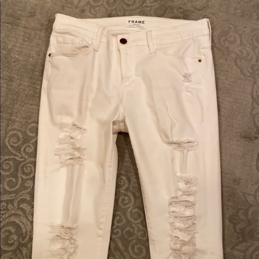 Frame Denim skinny distressed jeans